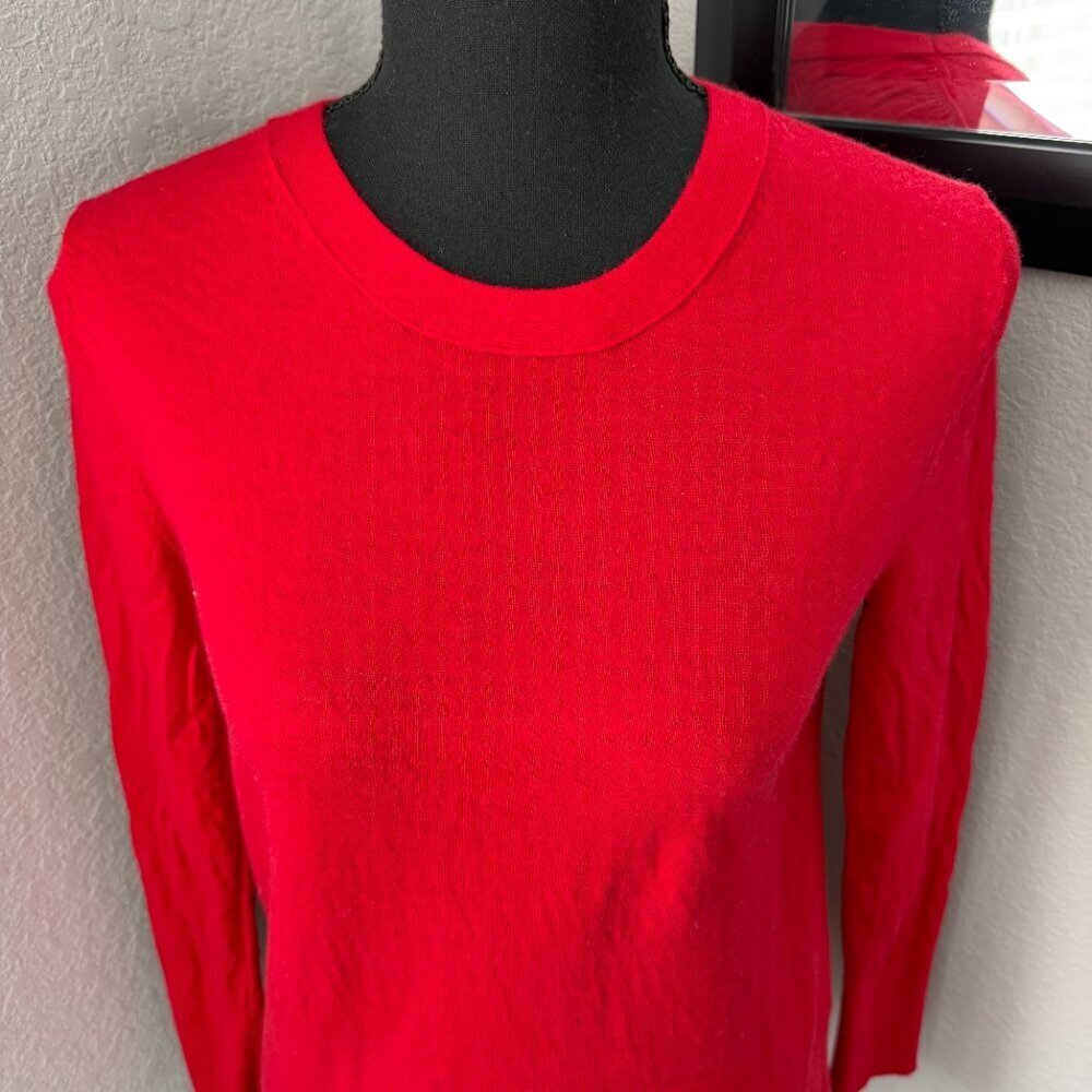 BANANA REPUBLIC Merino Wool Crew Neck Sweater Red Small - Picture 5 of 11